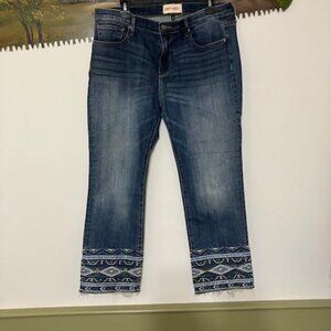 Driftwood Colette Crop Denim Jeans Size 33